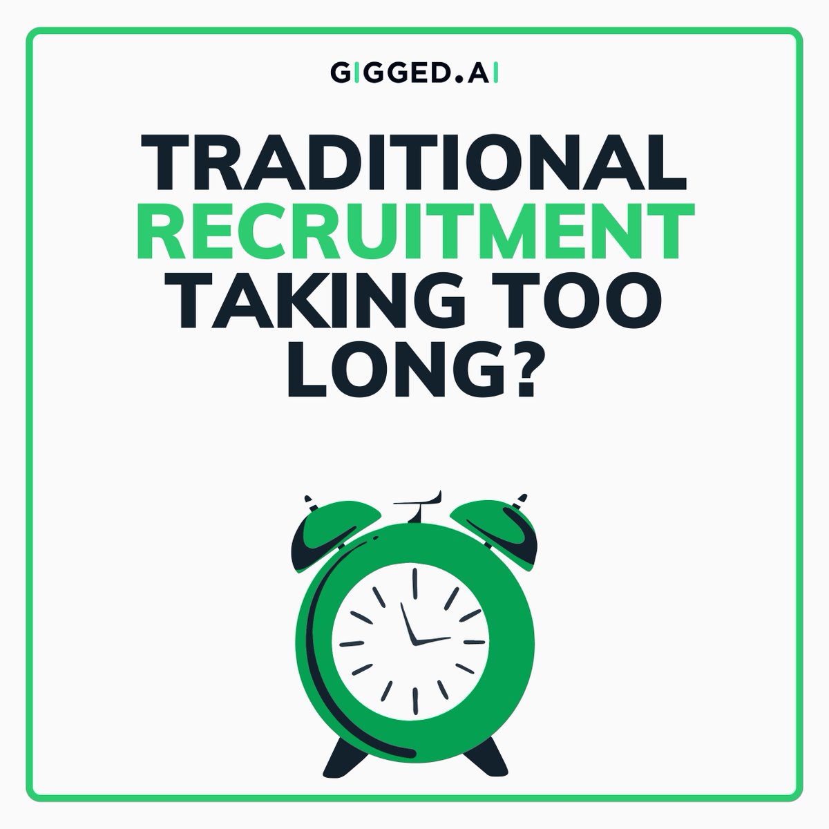 Tired of traditional recruitment taking up too much time? 

Gigged AI is here to streamline the process for you. Our average time to hire is only 4.4 days, including all necessary compliance checks. #FutureofWork #HiringEfficiency