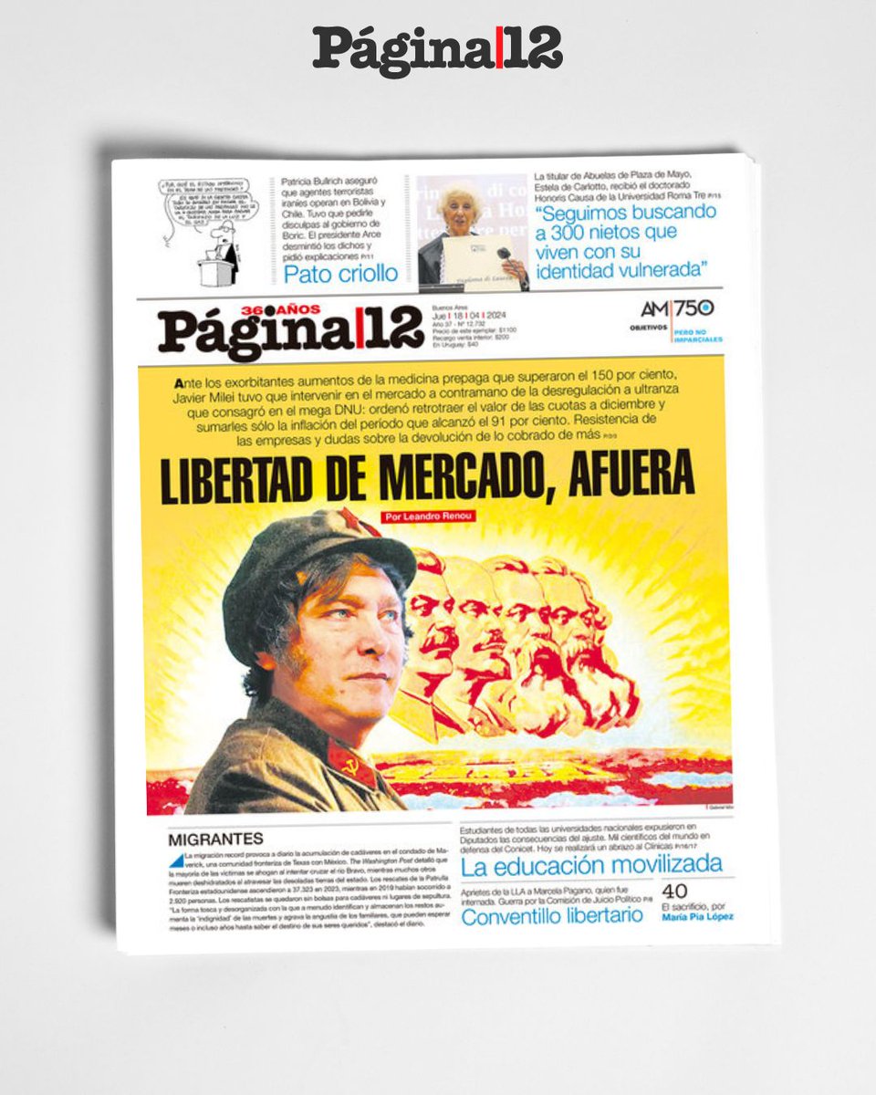 Javier Milei intervino en el mercado de la medicina prepaga a contramano de la desregulación del mega DNU: ordenó retrotraer el valor de las cuotas a diciembre y sumarles sólo la inflación del período que alcanzó el 91% | Por @leandrorenou1 bit.ly/3Up9WFT