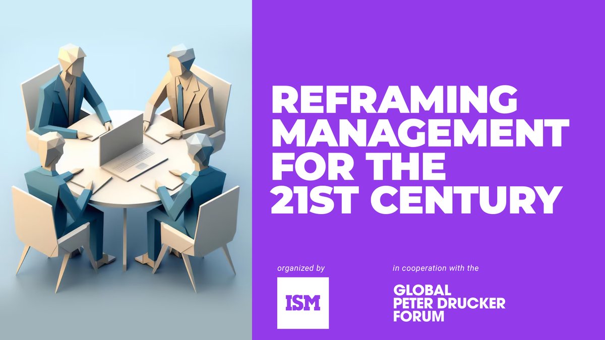 Reframing management for the digital age! Join us and @ISM_Universityon tomorrow for insights from our President, @rstraub46, and experts across fields. By invitation only - DM us to express interest! More info👇🏻 druckerforum.org/2024/partner-e… #nextmanagement #gpdf #peterdrucker