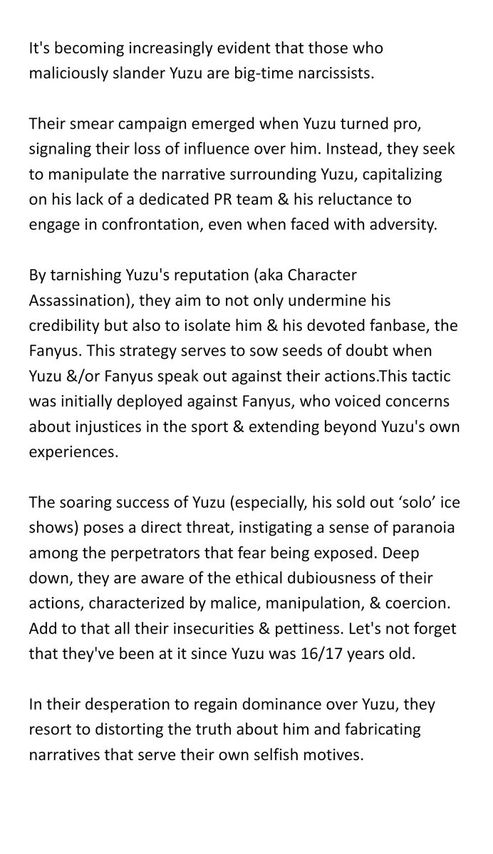 It's important to address false narratives surrounding Yuzu. The misinformation being spread is not only damaging to his reputation but also unfair to him & our fandom.

Fanyus, let's work together in setting the record straight & focus on supporting Yuzu in his endeavors.

🤍🖤