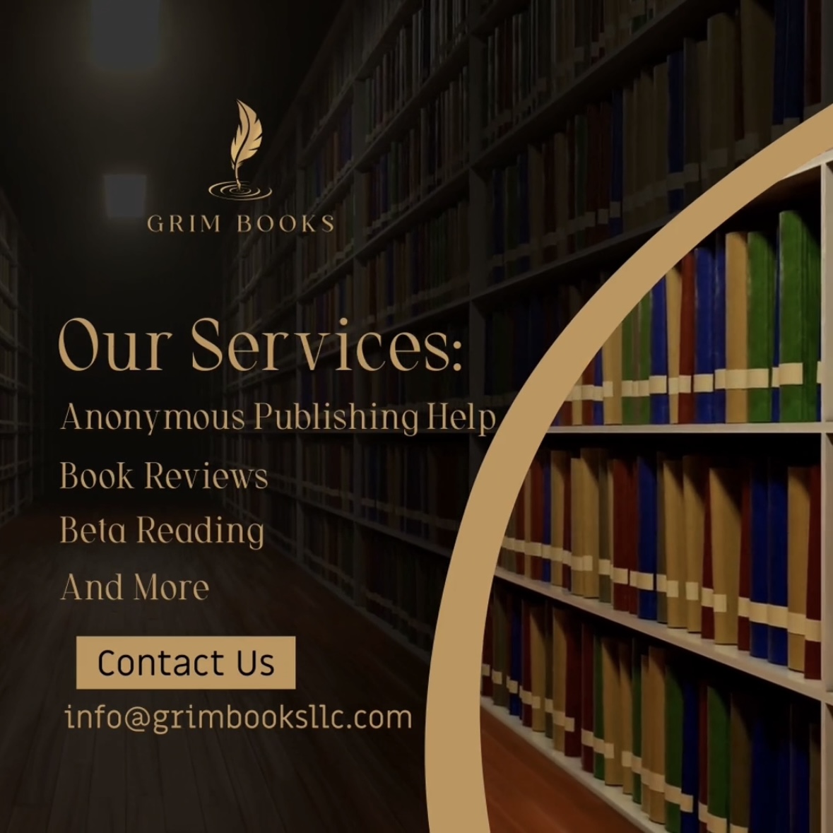 Discover the freedom of anonymous publishing with Grim Books LLC – quality and affordability combined!

 #bookpublishing #anonymouspublishing #betareading #writingcommunity #authors #writers #bookreviews #indieauthors