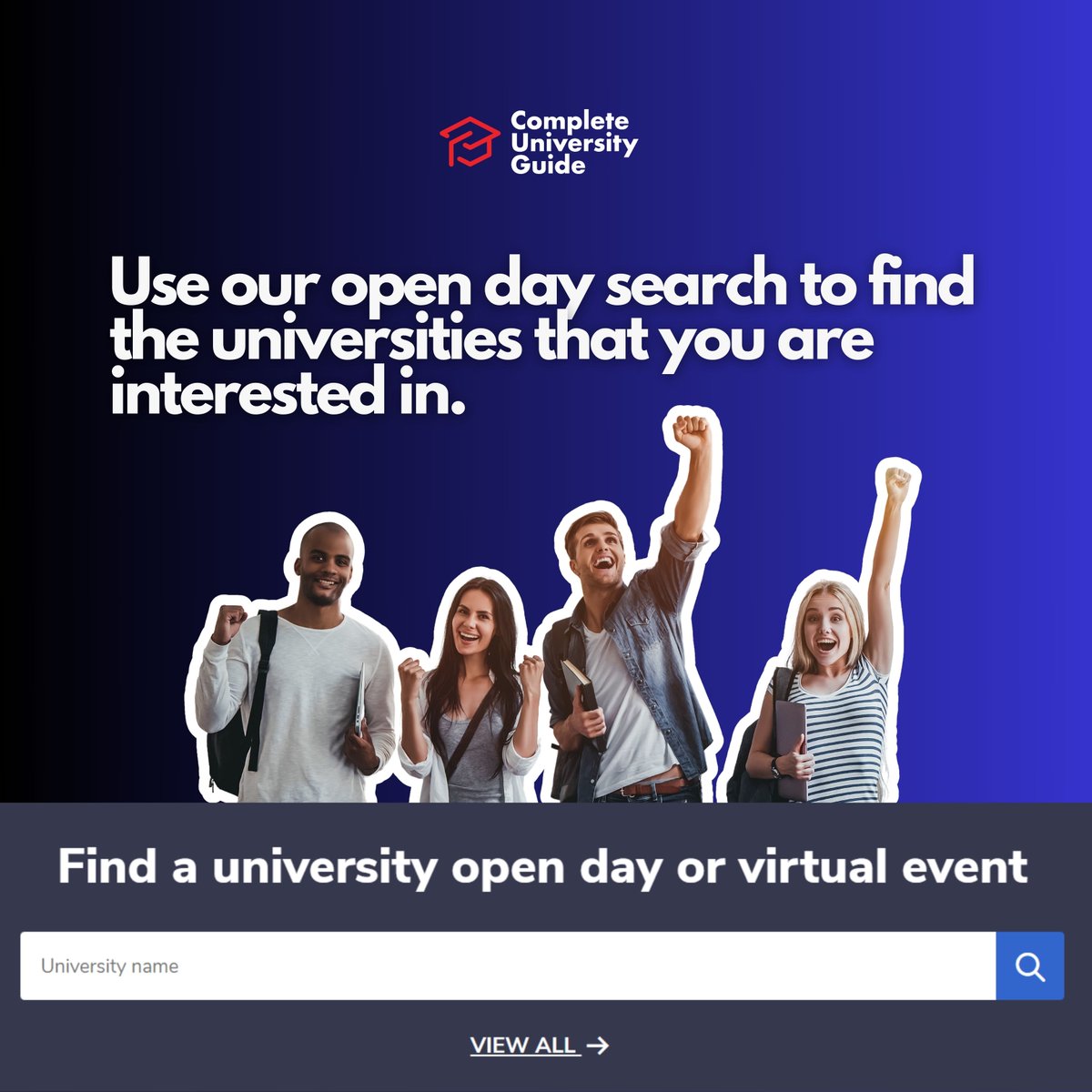 University open days and virtual events help give you clarity if you’re struggling to choose a course. 
Use our open day search 
👉 bit.ly/4ayjIv2

#opendays #university #uni #students #openday