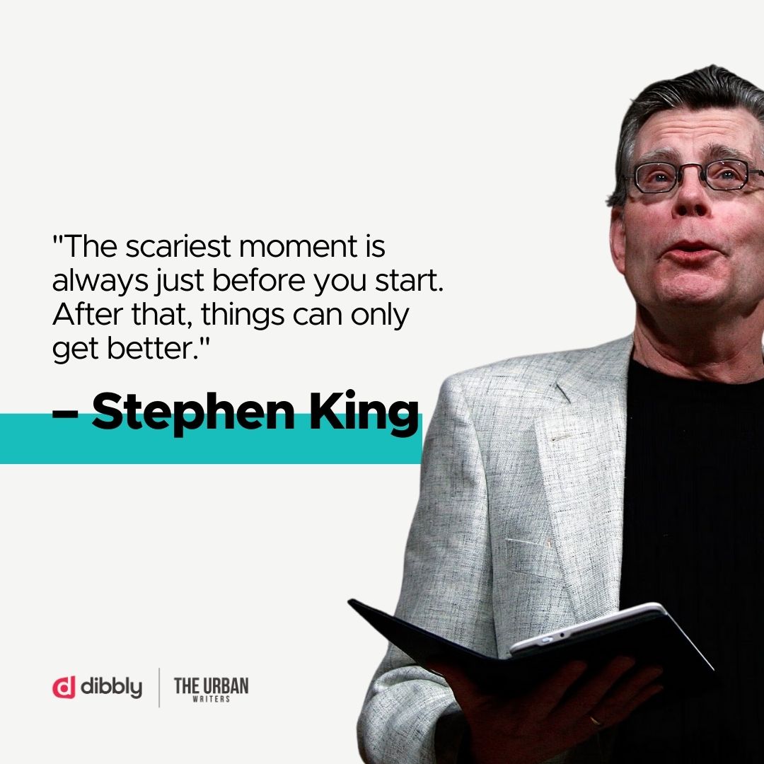 Let's embrace the fear, make that leap, and watch as the path unfolds into something extraordinary. #StephenKing #JustStart