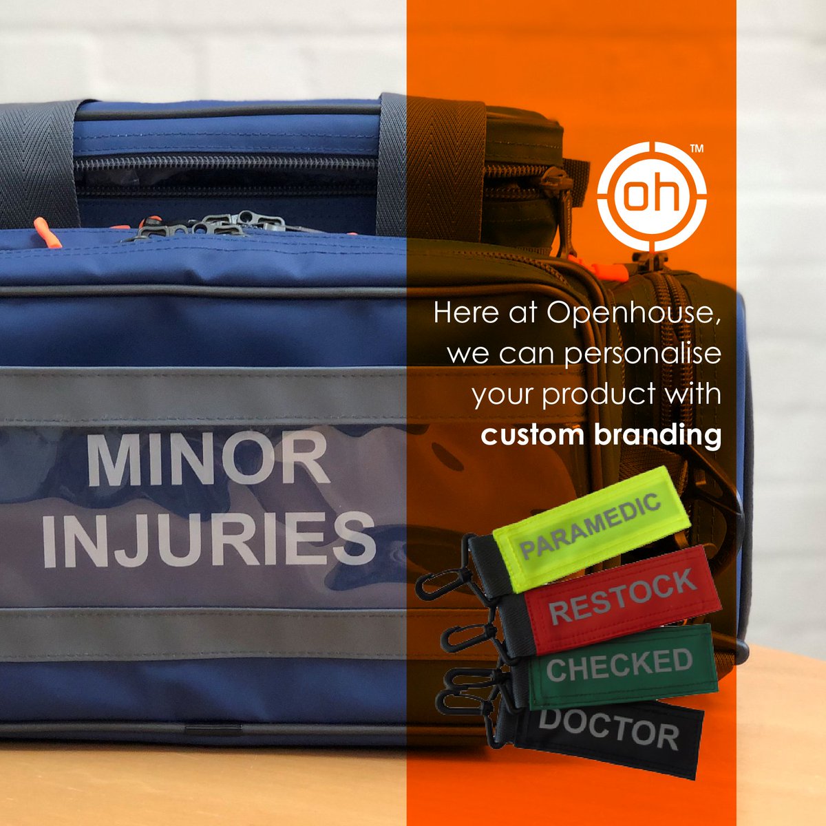 🆔 Our entire bag range can be personalised with either panels or tags to ensure you can identify your kit when it matters.

View the whole range at openhouseproducts.com/product-catego…

#MedicalBags #PhysioKit #Paramedics #EmergencyKit #Openhouse #OHh