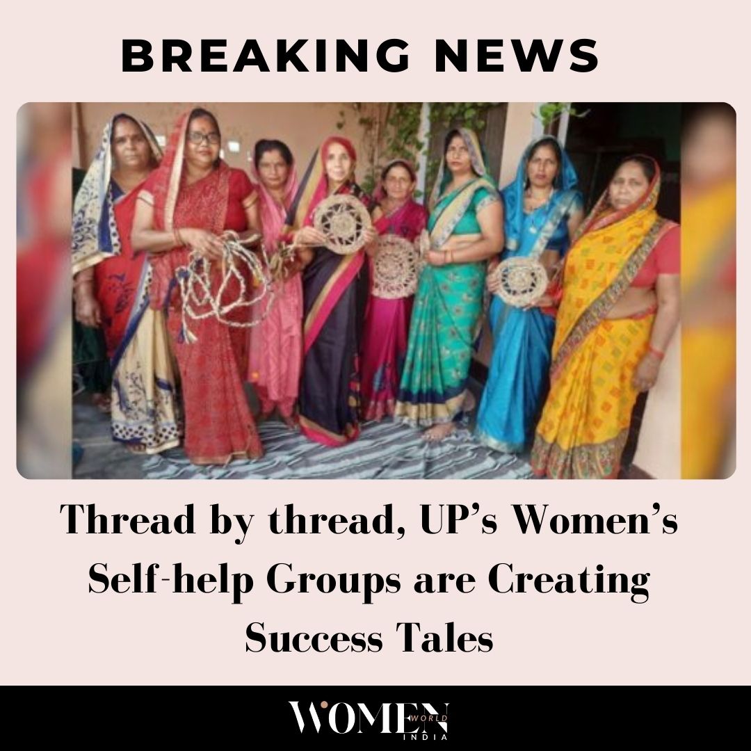 Thread by thread, UP’s Women’s Self-help Groups are Creating Success Tales. As twilight descended upon the horizon, a gathering of 10 women in Jangethi village near Meerut convened swiftly. Read More: rb.gy/awsxpz #WomenWorldIndia #WomensSelfhelpGroups