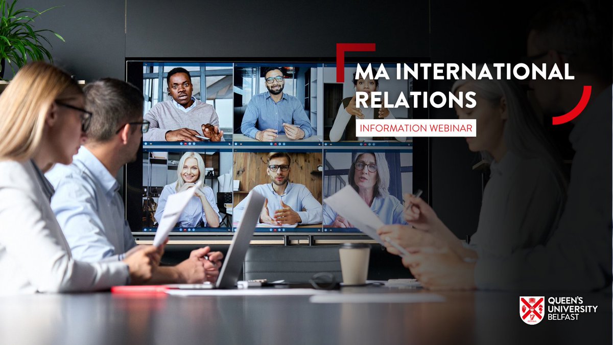 Interested in studying a MA in International Relations? Join Dr Ronit Berger-Hobson for an information webinar and gain an insight into this #HAPPMasters programme! 📅25/04, 11am Register here 👉 ow.ly/LtL950QTf5S