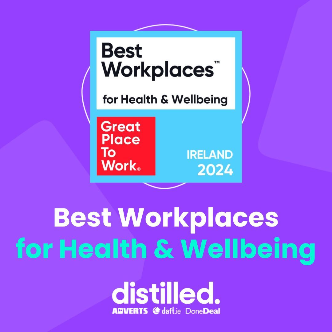 We are thrilled to announce that Distilled has been recognised as a Best Workplace for Health & Wellbeing 2024 by Great Place to Work Ireland! 🌟 

#BWHealthWellbeing24 #greatplacetowork #lifeatdistilled #createwithpurpose #playyourpart #belonghere