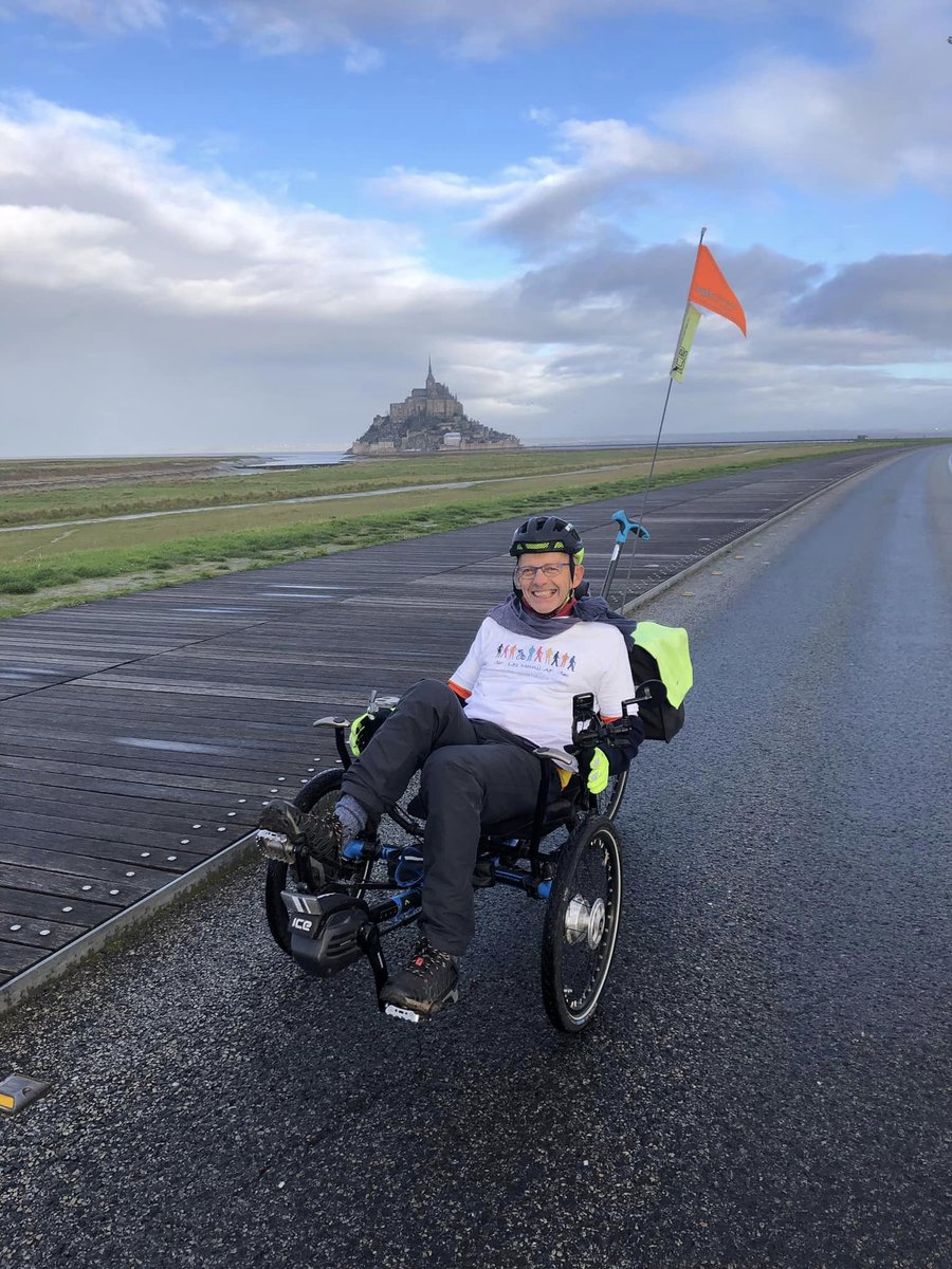Good luck to Mark Holdsworth & his friends who are embarking on a massive cycle ride tomorrow in order to help raise vital funds for research into #ataxia. They'll be pedalling all the way from Ouistreham, France across to La Rochelle. That’s about 600kms! bit.ly/43XFJke