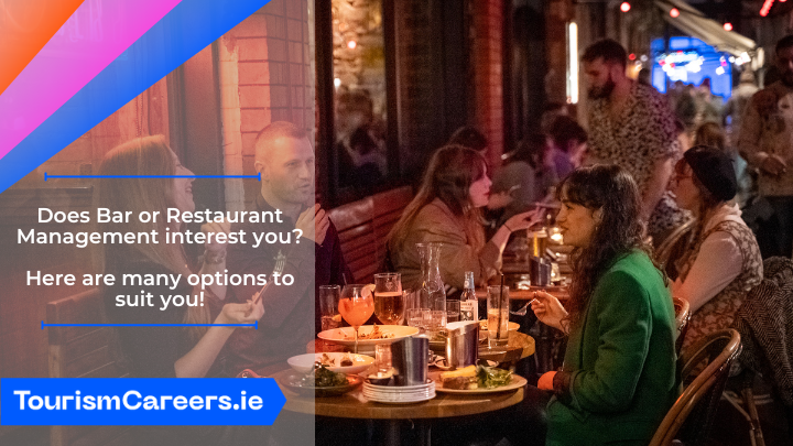 🍴🍹 Does Bar or Restaurant Management interest you? Check out our latest TourismCareers.ie article detailing pathways into this career: 🔗 ow.ly/p0Zi50RhZUu 🏢 CAO colleges featured: @setuireland @MTU_ie 🏢 PLC college featured: @brayinstitutefe @failte_ireland