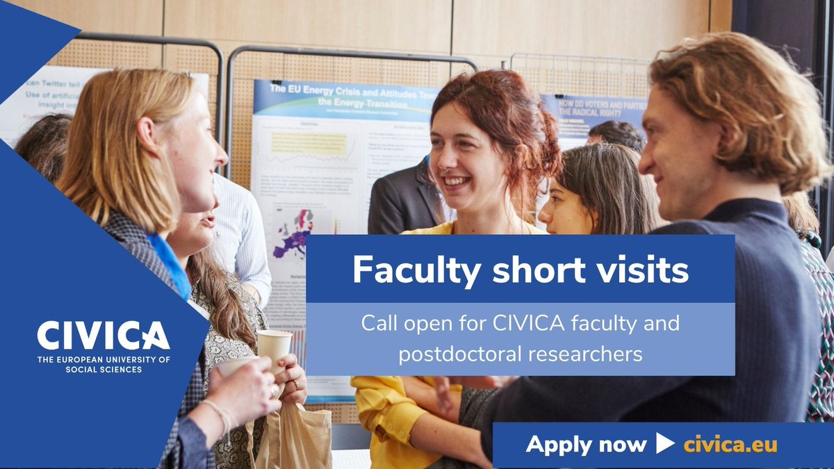 📣Last chance to apply for the faculty short visits! Are you a faculty member or postdoctoral researcher thinking of visiting another CIVICA institution? Make sure you submit your application by 28 April! 🔗 loom.ly/opq1-XQ