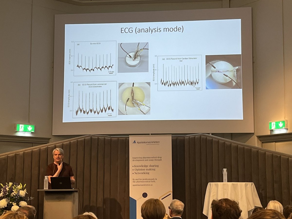 DocKlahn's tweet photo. My dear colleague @OlssonRoger presenting futuristic research already today! Injecting self assembling polymer electrodes into the heart to develop war zone peacemakers…. Amazing and super entertaining talk! @lunduniversity @goteborgsuni @OMC_GU @Naturvetenskap https://t.co/DNXcz8Vu5u