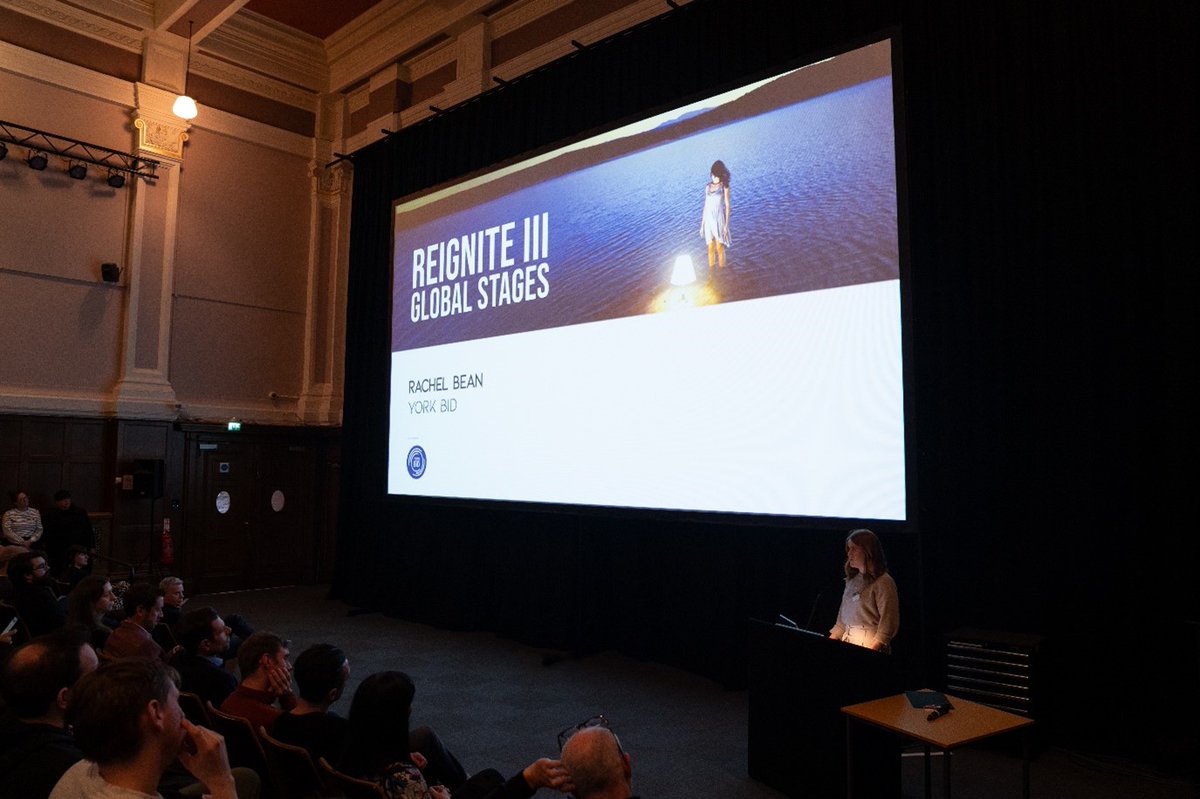 The York BID (@theyorkbid) on Twitter photo Reignite returned for its third event ‘Global Stages – Reframing the Creative Industries in York’. Read more on the blog > loom.ly/bacyHoY
Reignite III is supported by <a href="/MakeItYork/">Make It York</a>, <a href="/AestheticaMag/">Aesthetica Magazine</a>, <a href="/theyorkbid/">The York BID</a>, @YorkMuseumsTrust & Viridian FX.
Photo credit: Ben Porter Reignite returned for its third event ‘Global Stages – Reframing the Creative Industries in York’. Read more on the blog > loom.ly/bacyHoY
Reignite III is supported by <a href="/MakeItYork/">Make It York</a>, <a href="/AestheticaMag/">Aesthetica Magazine</a>, <a href="/theyorkbid/">The York BID</a>, @YorkMuseumsTrust & Viridian FX.
Photo credit: Ben Porter