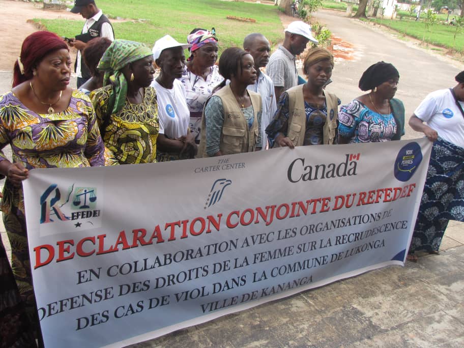 KasaiVlf's tweet photo. Dans le cadre @VlfCongo ,le @refedef avec les #ODDF ont fait une déclaration conjointe sur la #recrudescence des cas de #viol commis par les Agents de Service National sur les femmes et filles du village de #katuambi, à l'attention du Vice gouverneur de la prov du Kasaï central https://t.co/zaK9ucrzar