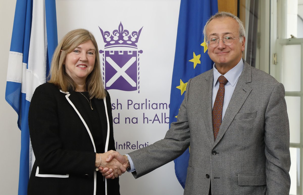 Earlier this week I had the pleasure to welcome back EU Ambassador to the UK @PedroSerranoEU to @scotparl.