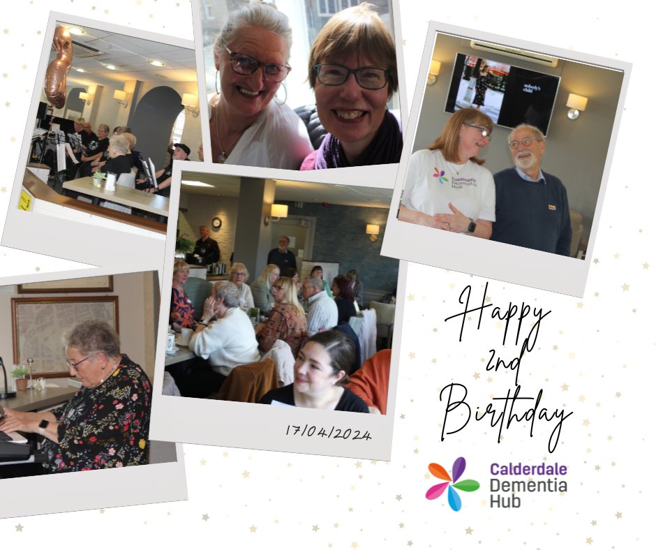 We had a great time at Calderdale Dementia Hub's 2nd Birthday yesterday. 🥳 We had a sing along with Witchfield Grange Community Choir. There were special guest appearances from the wonderful poet Phil and a piano piece by the inspirational Mary! #Calderdale @harveyshalifax