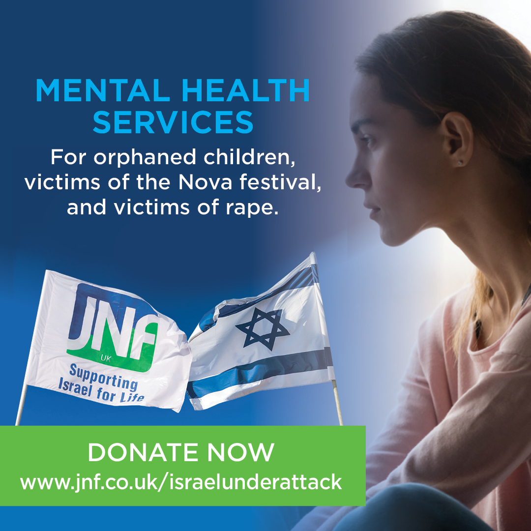 Although six months have now passed since October 7, the people of Israel still very much need our vital assistance.

Please donate today to help Israelis get the treatment and care they need to assist in their recovery process: israelunderattack.jnf.co.uk/projects/menta…