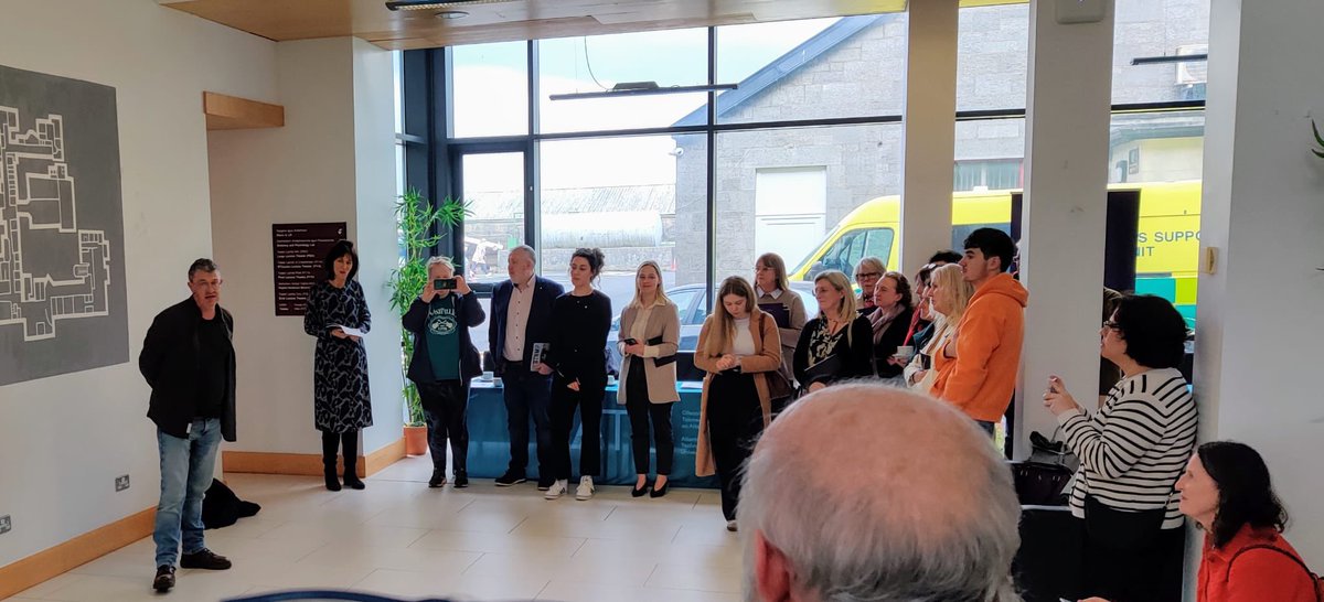 Great to see so many graduates returning for the launch of ‘Stamp’, celebrating 25 years of art programmes at @atu_ie Mayo. @ATU_GalwayCity @OFlynnATU @justinkerr123