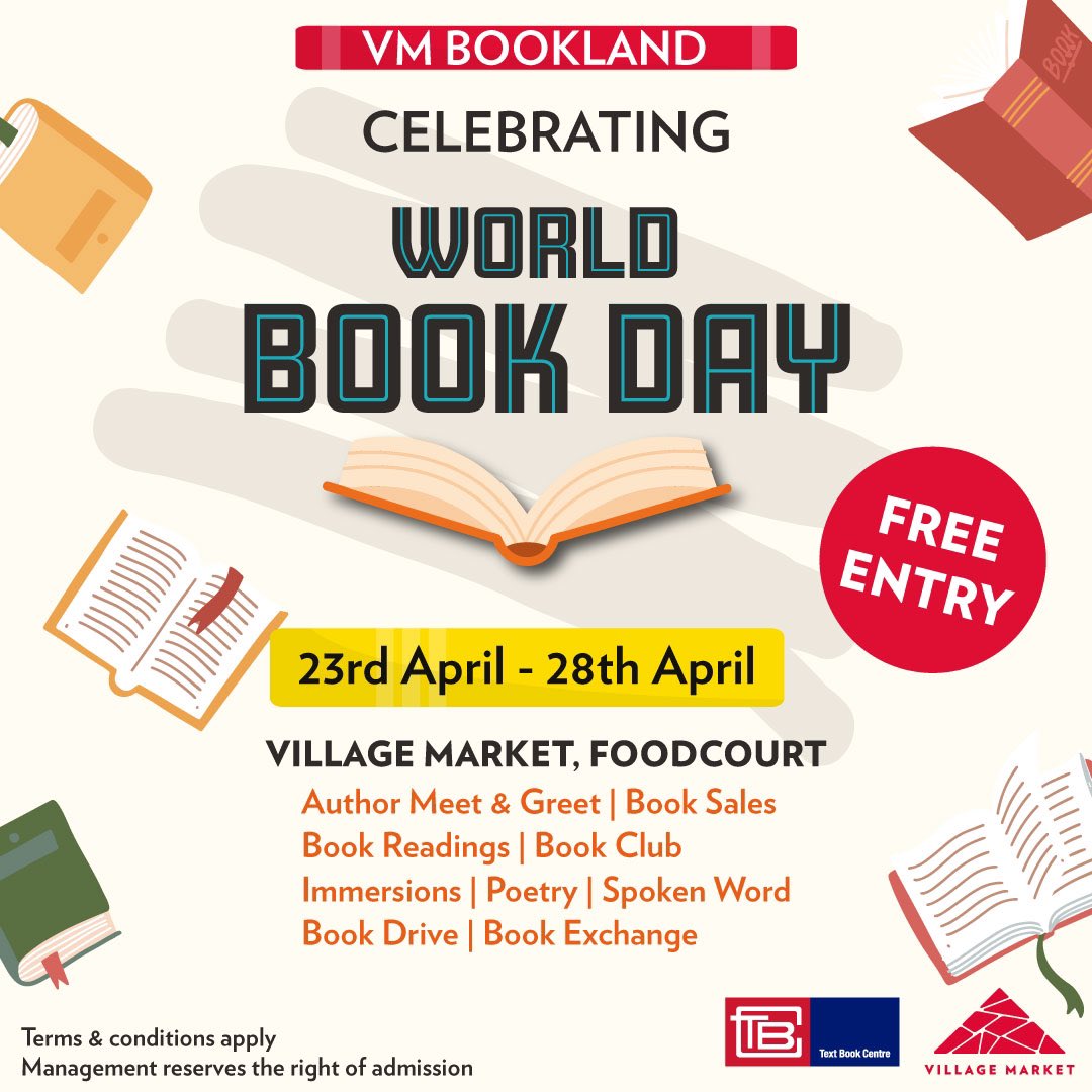 4 days left to the biggest book affair!!🎉📚

Join us for VM Bookland from the 23rd to 29th April at the Village Market FoodCourt!

We have lots of booktivities planned out!🥳 What are you most excited about?

#VMBookland #VMbookland2024 #textbookcentre #books #bookevent
