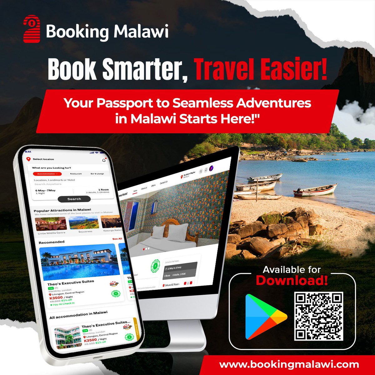 Planning a weekend getaway? Let BookingMalawi handle the details while you enjoy a stress-free trip. #WeekendEscape #BookingMalawi