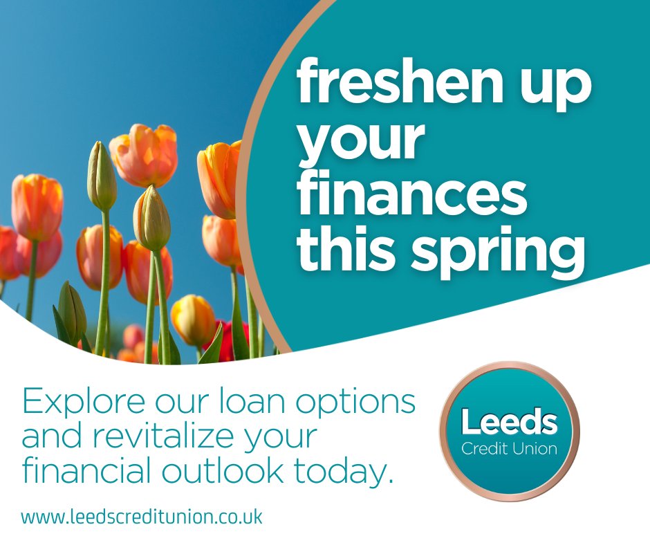 🌼 Freshen up your finances this spring with LCU! 🌼 Explore our loan options and revitalize your financial outlook today. 💼 Learn more: leedscreditunion.co.uk/loans