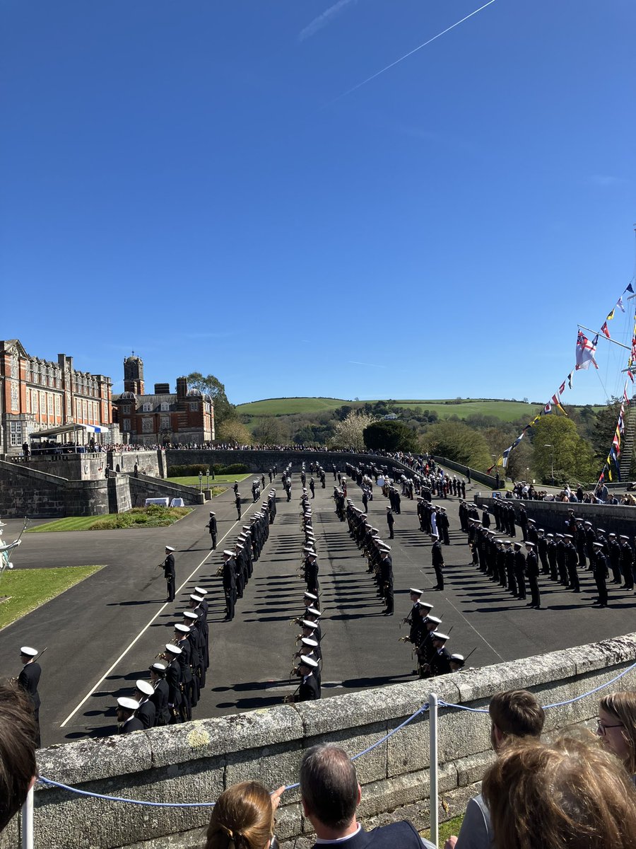 @URNUWales watching former members of the unit pass out into the Royal Navy @DartmouthBRNC