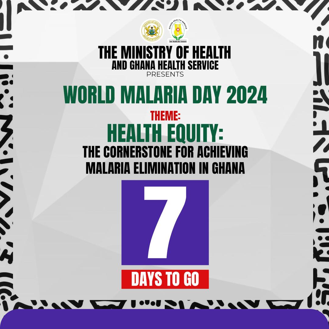 Did you know that World Malaria Day is an international observance commemorated every year on April 25th and recognizes global efforts to prevent and control malaria? 
#HEALTHEQUITY
#MALARIAELIMINATIONISPOSSIBLE
#ZEROMALARIASTARTSWITHME 
#ENDMALARIAGHANA
#WORLDMALARIADAY