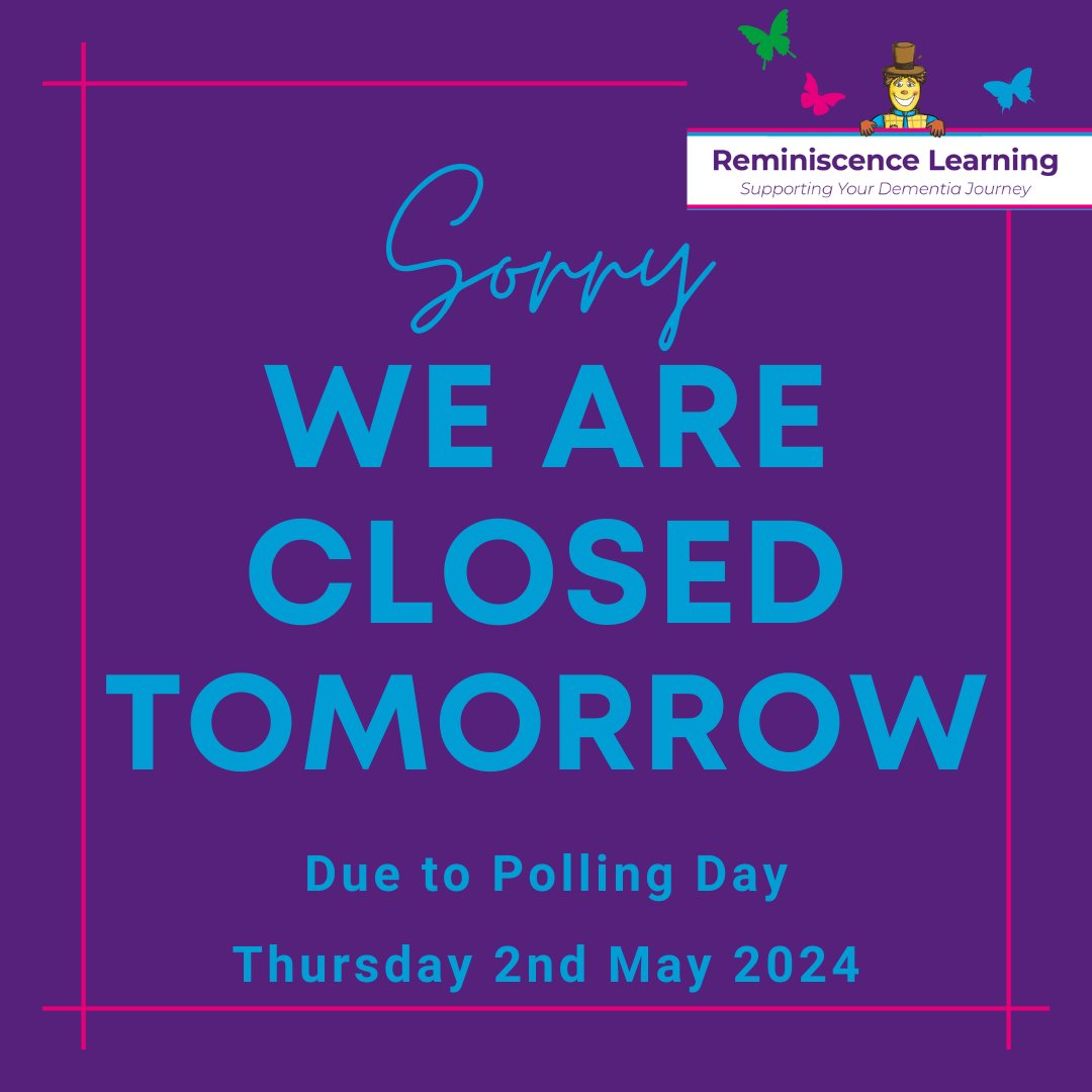 ❗Our office will be closed tomorrow, Thursday 2nd May, due to the building being used as a polling station for the local elections. Staff will be back in the office from Tuesday 7th May following the May Bank Holiday☀️