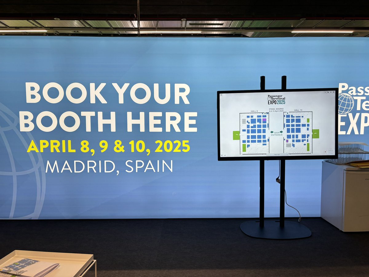 Passenger Terminal Expo & Conference (@ptexpo) on Twitter photo Madrid, here we come✈️ Today is your last chance to visit the #PTExpoConf team in person in Hall 6.0 to reserve your space for next year’s show in sunny Madrid!☀️
Not here in person but want to be there next year? Contact Andrzej Smith: andrzej.smith@ukimediaevents.com Madrid, here we come✈️ Today is your last chance to visit the #PTExpoConf team in person in Hall 6.0 to reserve your space for next year’s show in sunny Madrid!☀️
Not here in person but want to be there next year? Contact Andrzej Smith: andrzej.smith@ukimediaevents.com