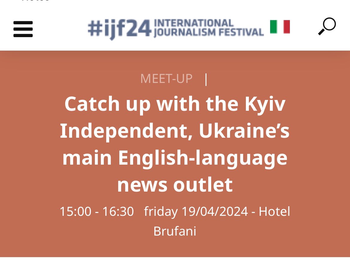 After only about 32 or 33 hours of traveling, we <a href="/KyivIndependent/">The Kyiv Independent</a> are in Perugia for the International Journalism Festival. If you’re here and want to meet, email me or come to our special event on Friday.  #ijf24 

I’ll also link our events and panels in the thread: