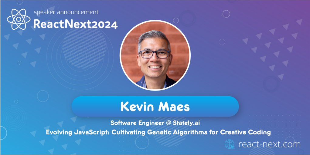 We are proud to announce that @kvmaes  -Software Engineer @statelyai  will be speaking at #ReactNext24 !

Check out the full agenda on react-next.com