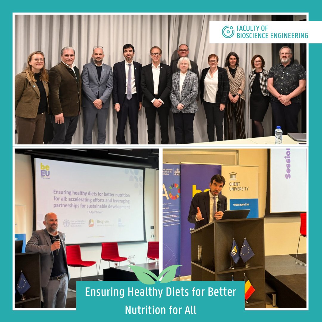 At yesterday's event 'Ensuring healthy diets for better nutrition for all' in Ghent, @FAO and @ugent are now prepared for more collaboration towards better production, improved nutrition, a healthier environment, and a better quality of life for all! @maumartina @rvdwalle