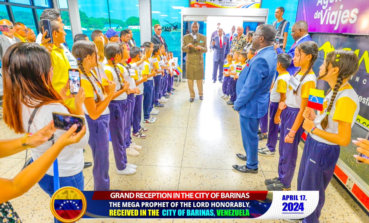 The Mega PROPHETS of THE LORD have been received Honorably by all states in Venezuela #BarinasConference