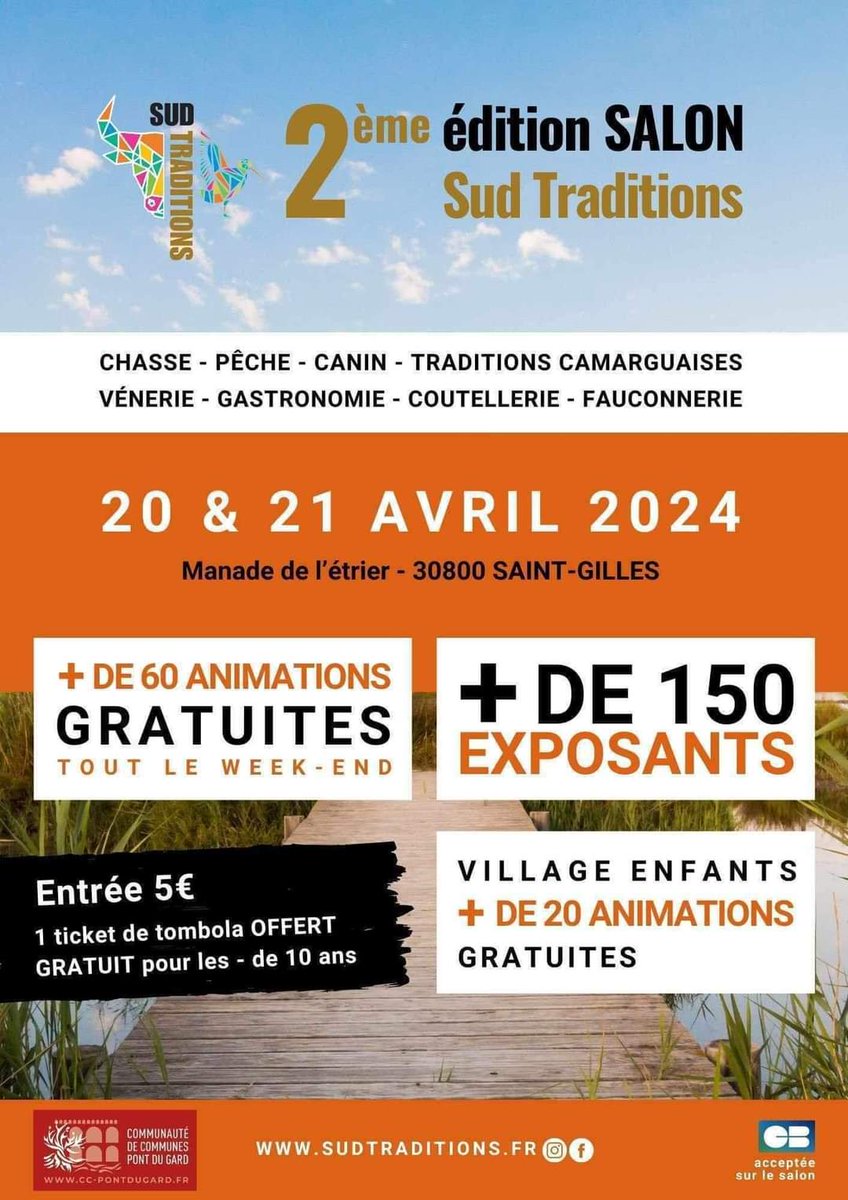 Ce week-end a lieu l’édition 2024 du Salon Sud Traditions
#ChassePartage en sera, et nous vous attendons avec impatience sur le Stand AS6 ! 
A samedi ou dimanche (ou les deux) !
