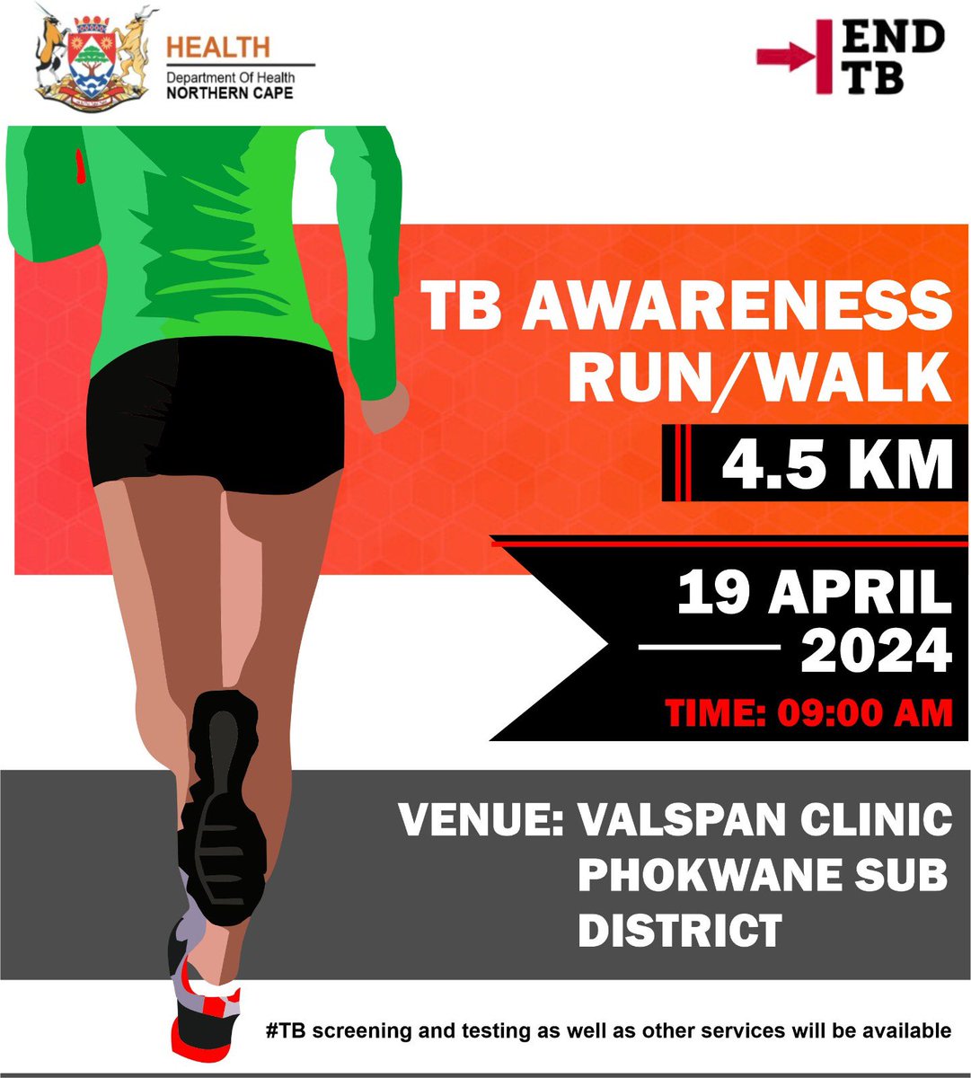 [📍NOT TO BE MISSED‼️] TB AWARENESS 4.5 KM WALK

#TBAwareness 
#NCDOH2024