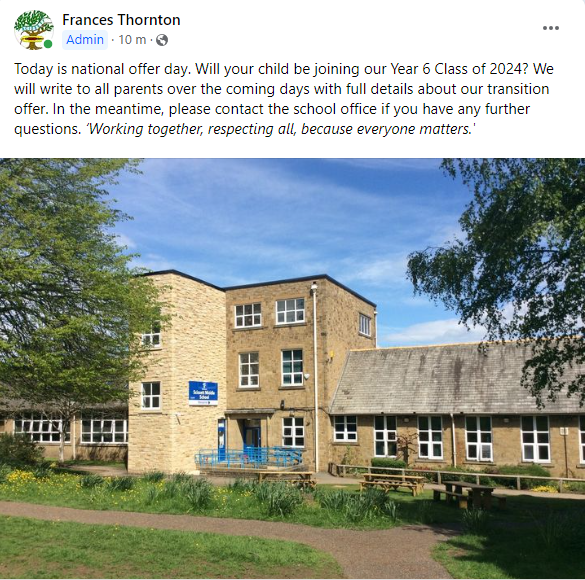 Time is getting closer for our Year 5 pupil's to be starting their next steps into Middle School. Letters should be going home today.