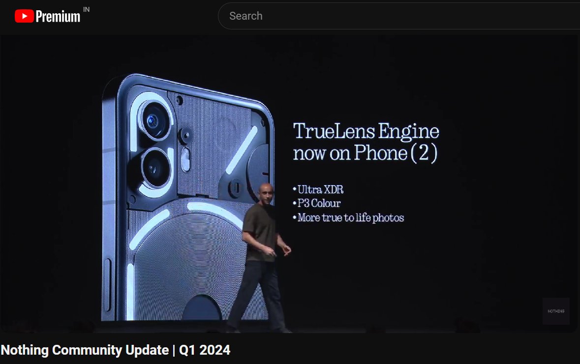 TrueLens Engine Coming to Nothing Phone (2) 
- ULTRA XDR
- P3 Colour 
- More true to life photos