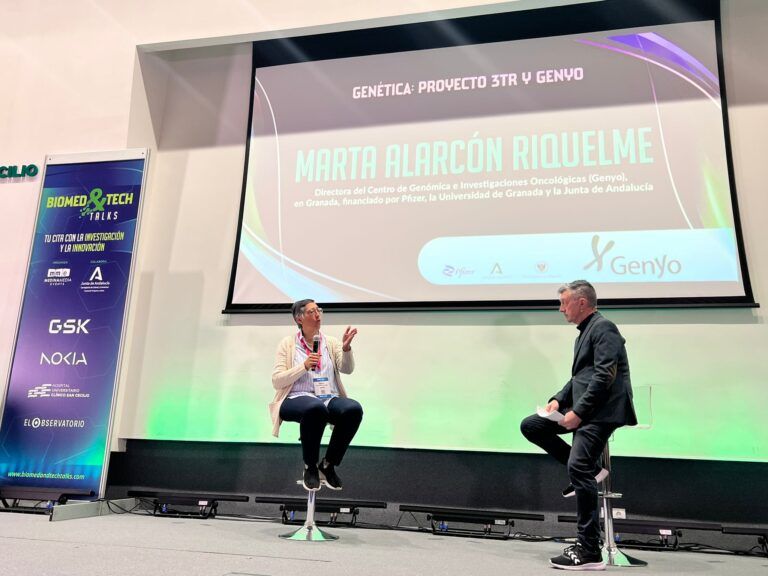 3TR_IMI's tweet image. 👏 The #3TR team congratulates our project coordinator Marta Alarcon-Riquelme on her promotion to Director of @genyo_pts❗
Last week Marta has discussed our project and her work at GENYO at the first @BioMedTechTalks in Granada.
👉 3tr-imi.eu/news-and-media…
#BioMedTechTalks