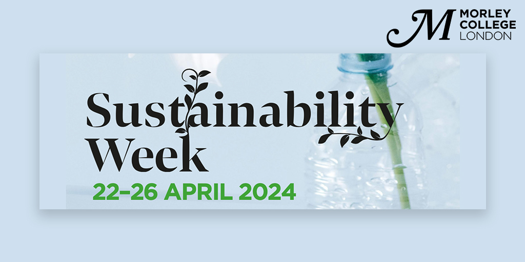 🍃Sustainability Week: 22-26 April Morley's initiative to raise awareness on #sustainability, #environmentalism, and #ClimateEmergency. Join us for lunchtime, afternoon & evening events. ow.ly/rFoG50RhfZU #MorleyCollegeLondonSustainability #SustainabilityWeek2024