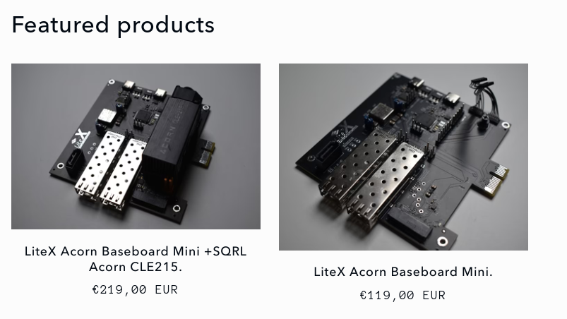 You can now buy the open source LiteX Acorn Baseboard Mini board on our shop: enjoy-digital-shop.myshopify.com Schematic and project here: github.com/enjoy-digital/…