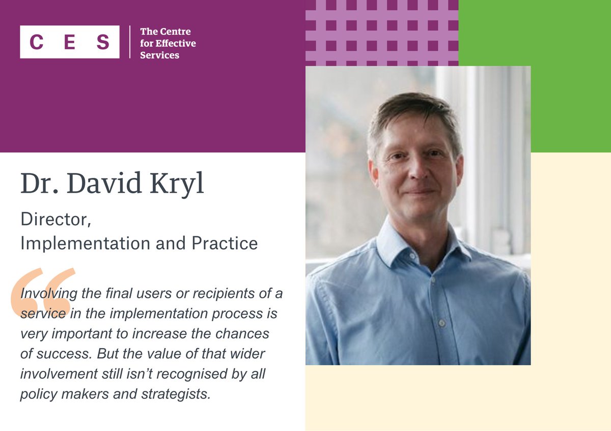 🙋‍♂️Meet the CES team! Introducing Dr David Kryl @DrDavidTweets who gives us an insight into #implementation science. linkedin.com/feed/update/ur…