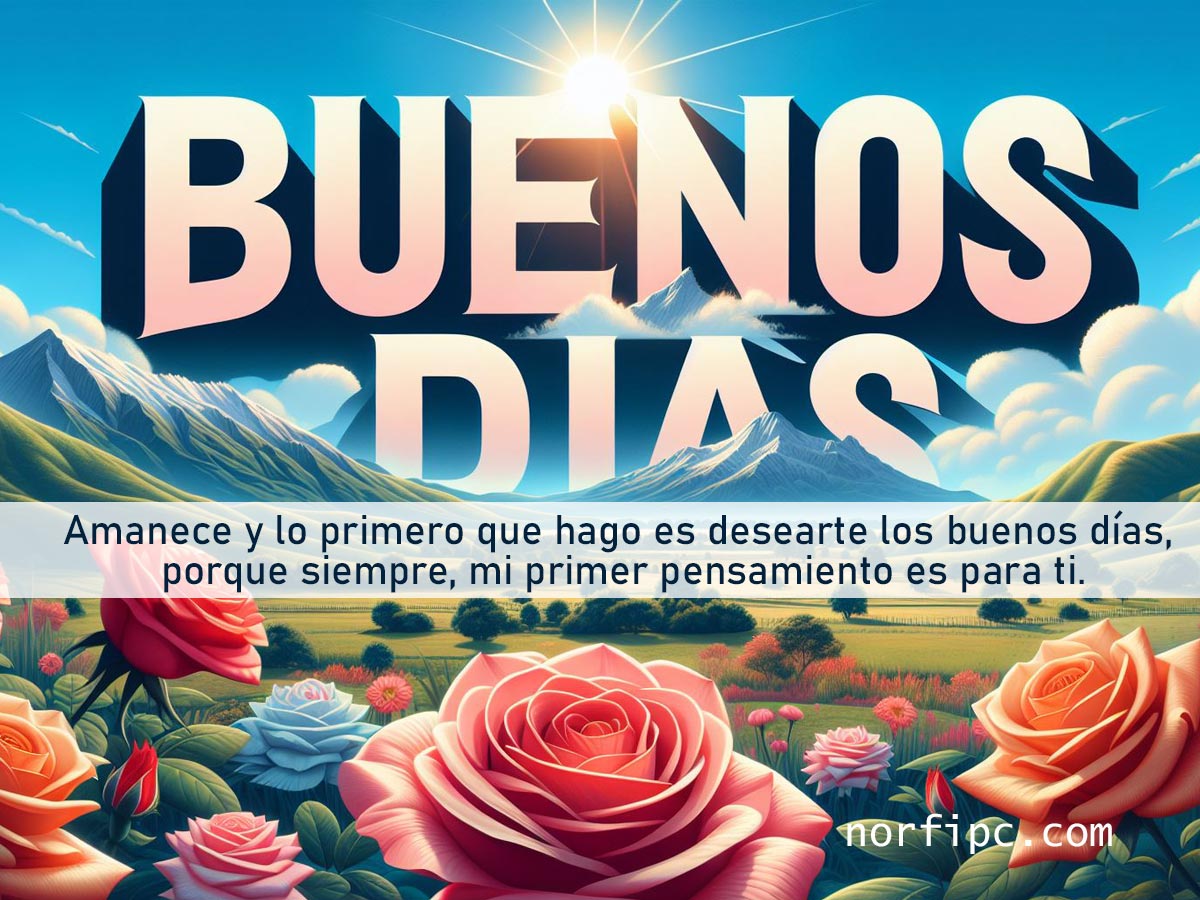 ¡Buenos días!
Amanece y lo primero que hago es desearte los buenos días, antes que nada, porque siempre, mi primer pensamiento es para ti.
#buenosdías
#FelizDiaParaTodos
#BuenosDiasATodos
#BuenosDiasMundo