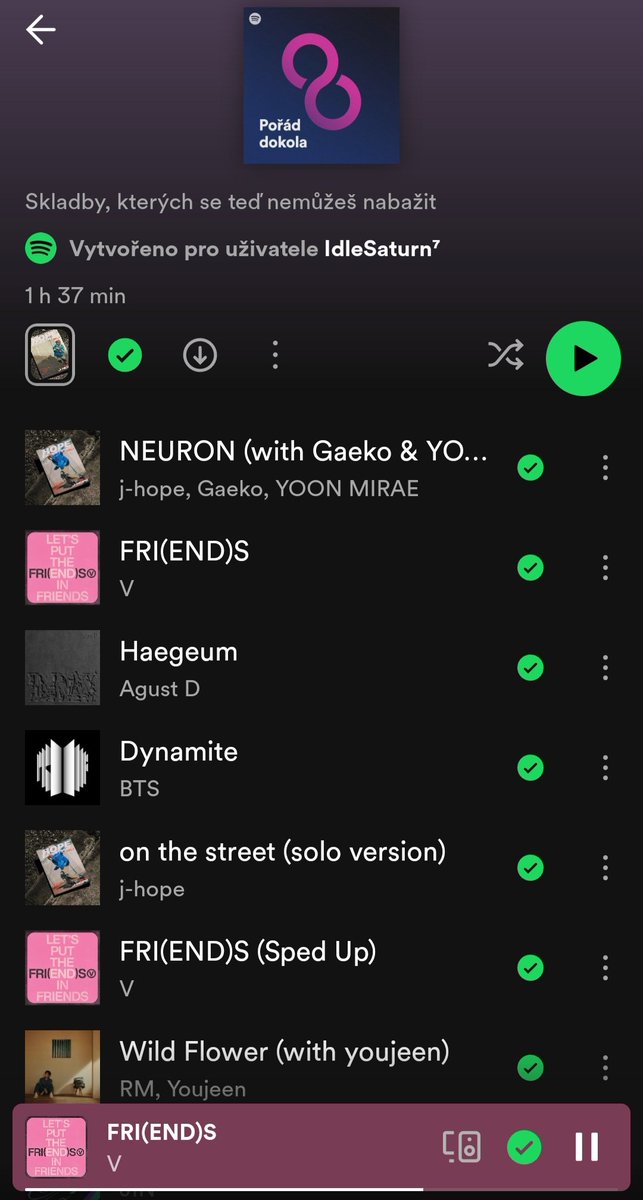 IdleSaturn7's tweet photo. NEURON CHALLENGE
It's been a few days π
1. Check if Neuron is at the top of your Spotify On Repeat playlist.
2. If it is: post a screenshot + a favorite photo of Hobi.
3. If it isn't: play HOTS and a focused playlist until it is. Then do 2.
Pass it on!
#NeuronChallenge #JHOPE https://t.co/lsRsziUXPi
