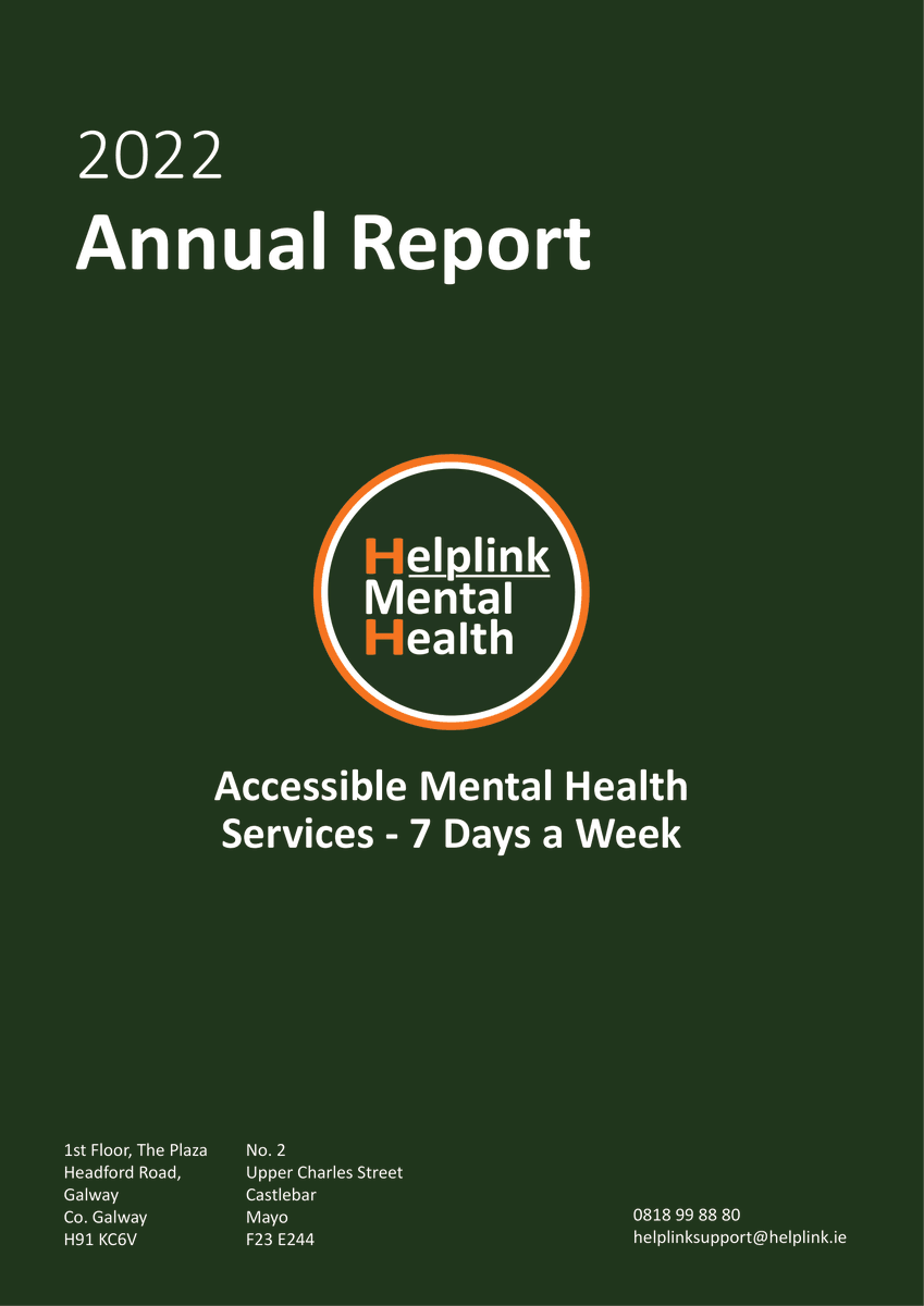 HelplinkMH's tweet photo. A little late...but please find our Annual Report for 2022 attached! 

This report demonstrates the impact of our work; supporting people to gain and maintain good mental health.

Our 2023 report is coming soon!

1 of 2

#impact #mentalhealth https://t.co/IDAwPUkWXJ