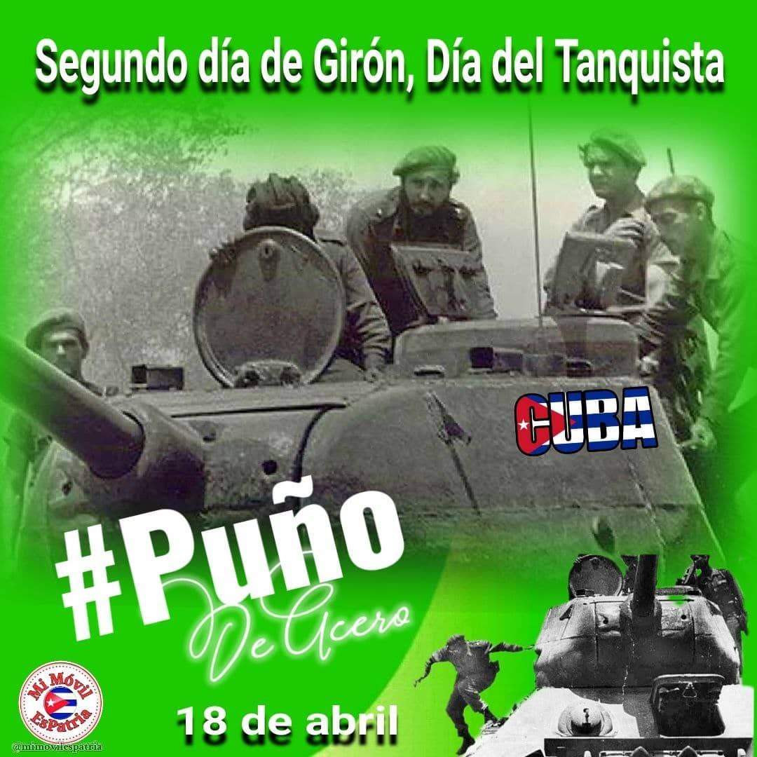 LorenzoOsbel's tweet photo. Muchas felicidades a los tanquistas en su día!
Ellos son un puño de acero de la Revolución #IslaDeLaJuventud #SentirPinero #SíSePuede #PorUn26EnEl24 https://t.co/9tSyYB1YDk
