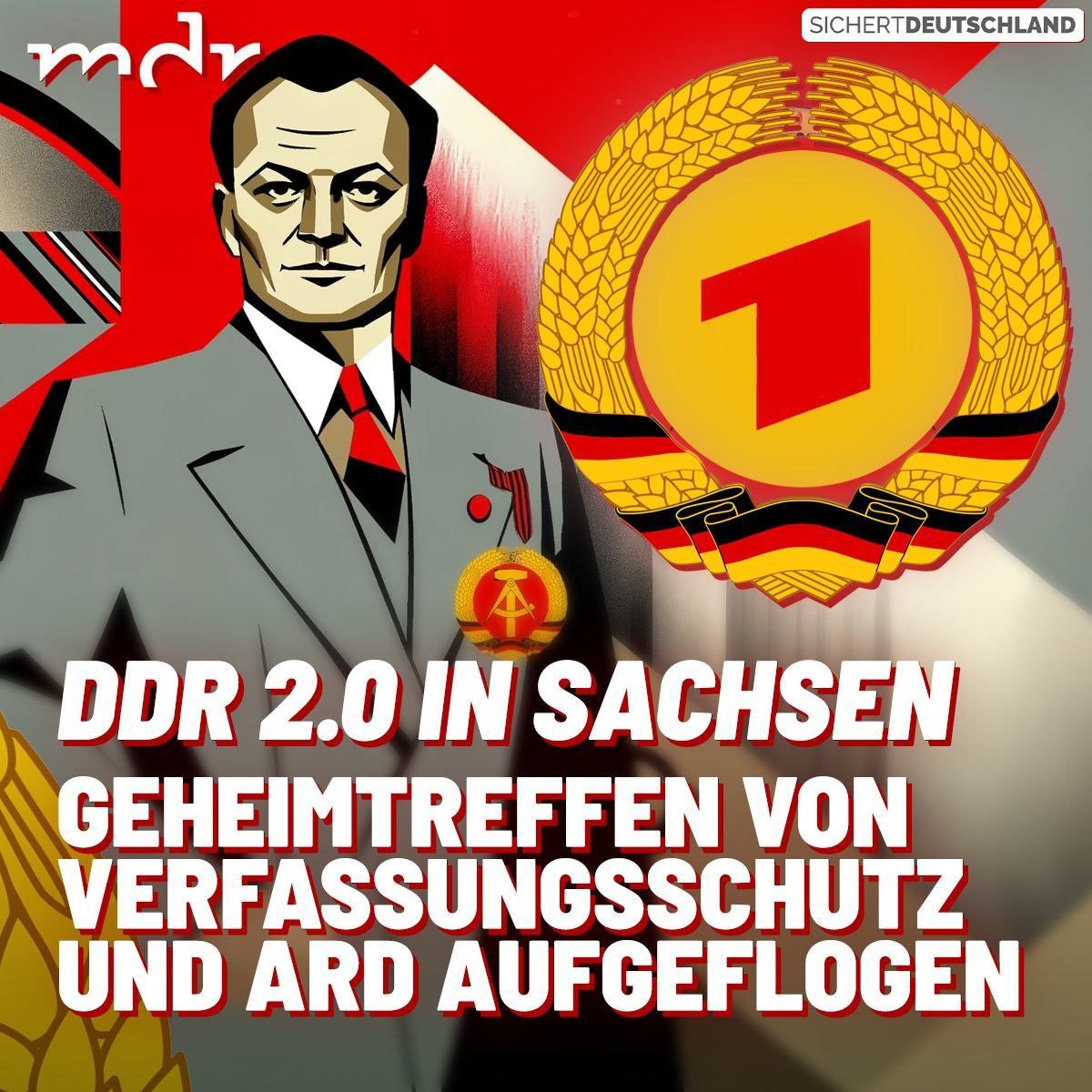 ⚡️❗️👉Die AfD-Fraktion in Sachsen hat von der Regierung herausbekommen, dass es zwei Treffen im März zwischen der ARD (vertreten durch den MDR) und dem Verfassungsschutz gegeben hat. 🟥Ohne die AfD wären die Geheimtreffen niemals ans Licht gekommen. Die Tatsache, dass diese…