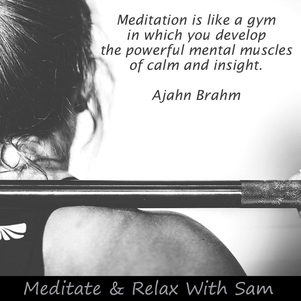'Meditation is like a gym in which you develop the powerful mental muscles of calm and insight' - Ajahn Brahm

#meditate #meditation #guidedmeditation #quote #quotes #meditationquotes #dailyquote