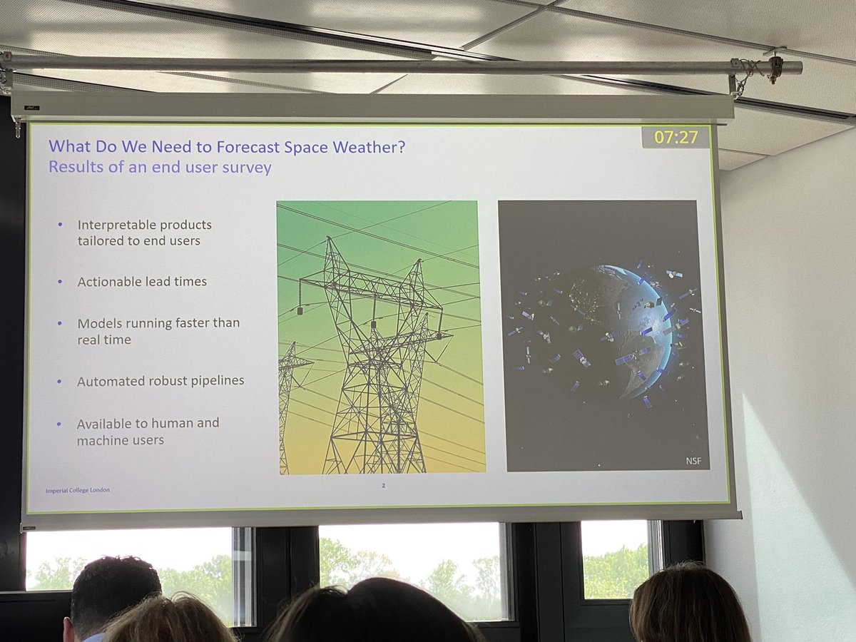 Adrian LaMoury of @imperialcollege on actionable #spaceweather forecasts. #EGU24