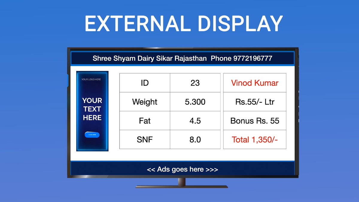 DairyMeri's tweet photo. Transform your TV into an Dairy external display using the #meridairy Mobiledairy app with just a simple QR code scan. best Dairy app
#MILKapp #dairydpu #dairysoftware #LACTOSCAN #ekomilk #mobiledairy #milkdelivery https://t.co/Eg10pRvj1J