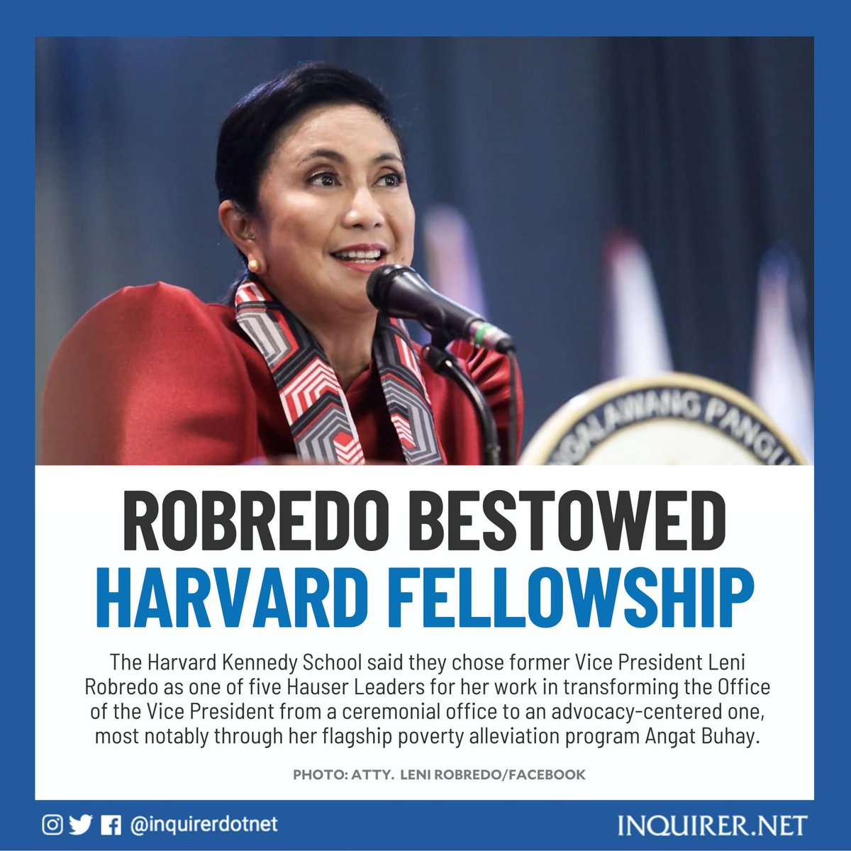 mrnoypinoy's tweet image. #AttyLeniRobredo 🌷🌷