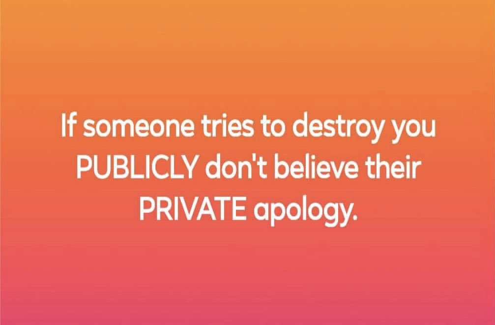 Yep! You want to be an asshole in public? Then you can apologize in public. Otherwise, your apology is meaningless...